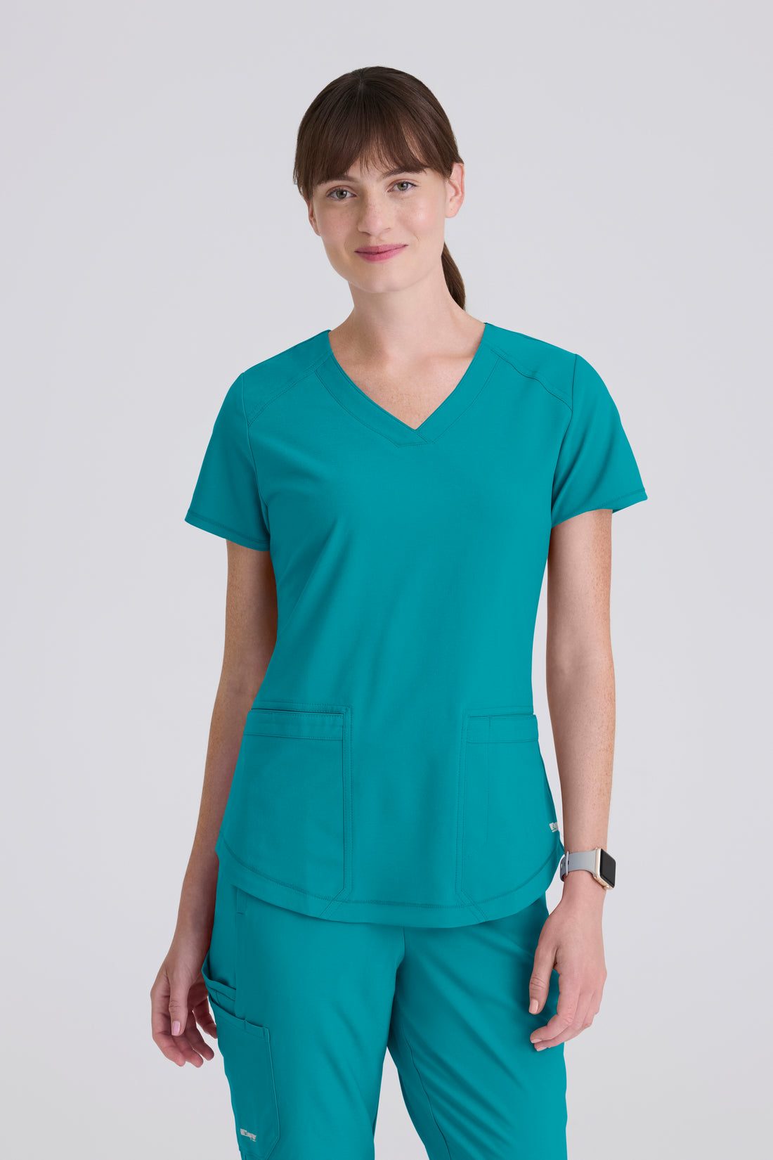 TOP MUJER GREYS ANATOMY EVOLVE GSST180 - VERDE AZULADO