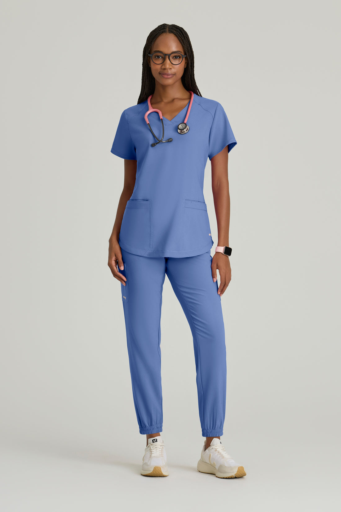 TOP MUJER GREYS ANATOMY EVOLVE GSST180 - AZUL CIELO