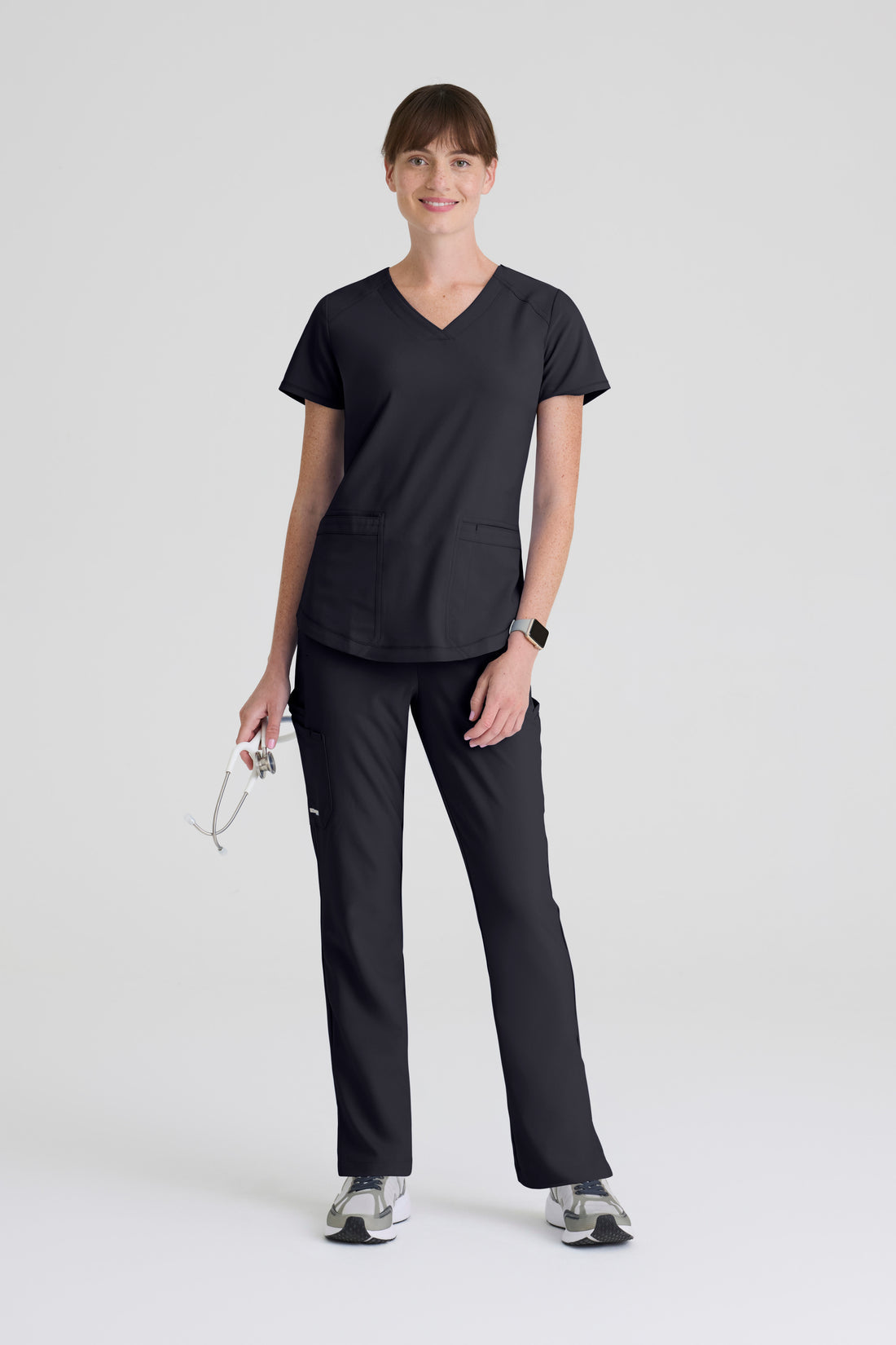 TOP MUJER GREYS ANATOMY EVOLVE GSST180 - ACERO