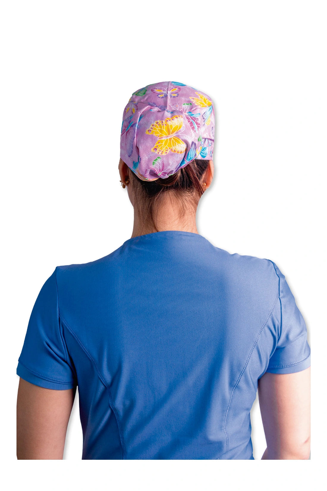 GORRO QUIRURGICO MUJER MARIPOSAS ROSADO