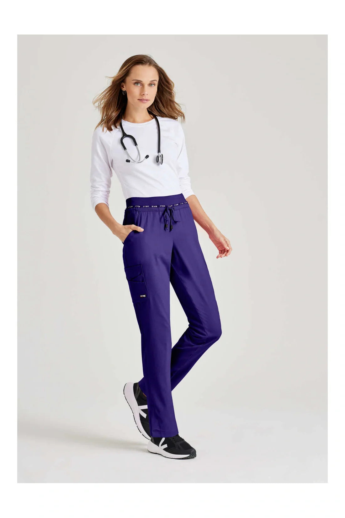 PANTALON MUJER GREYS ANATOMY SPANDEX STRETCH GRSP526 - MORADO