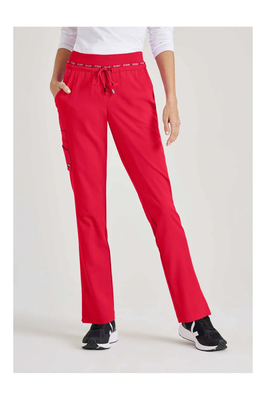 PANTALON MUJER GREYS ANATOMY SPANDEX STRETCH GRSP526 - ROJO