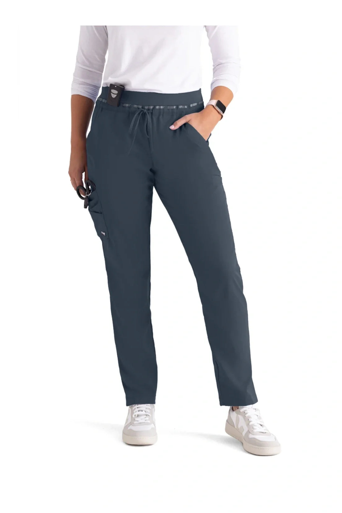 PANTALON MUJER GREYS ANATOMY SPANDEX STRETCH GRSP526 - ACERO