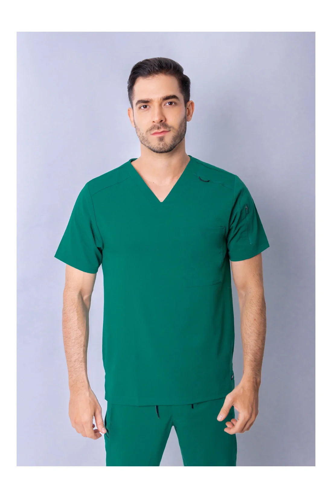 TOP HOMBRE GREYS ANATOMY SPANDEX STRETCH GRST079 - VERDE CAZADOR