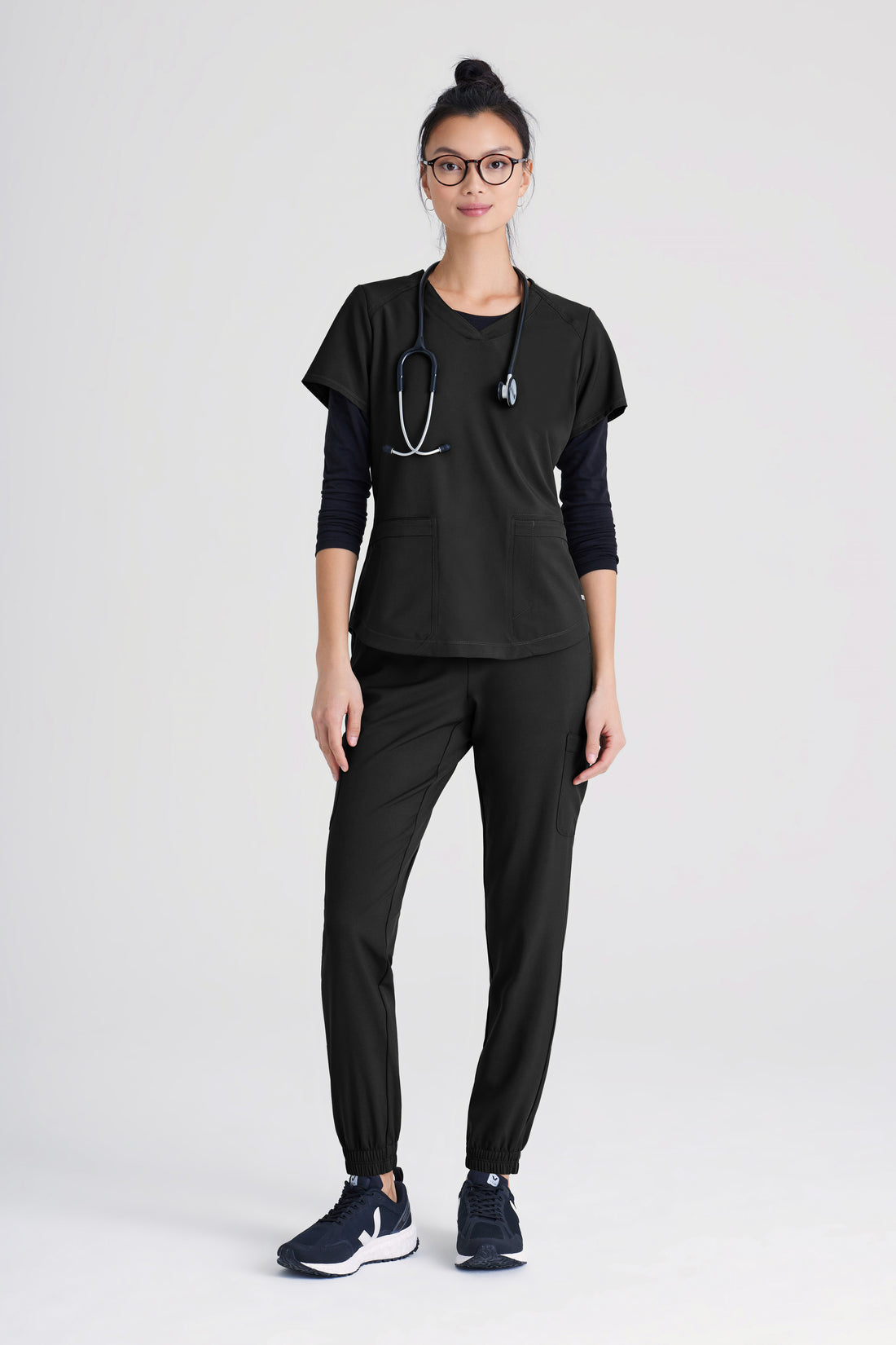 TOP MUJER GREYS ANATOMY EVOLVE GSST180 - NEGRO