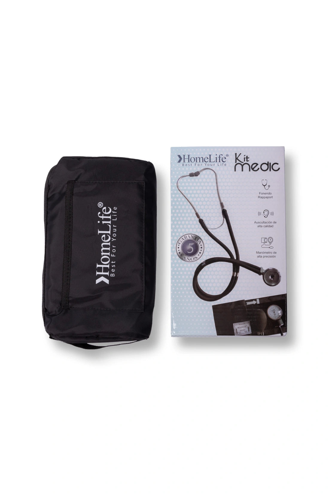 KIT MEDIC FONENDO+TENSIOMETRO NEGRO