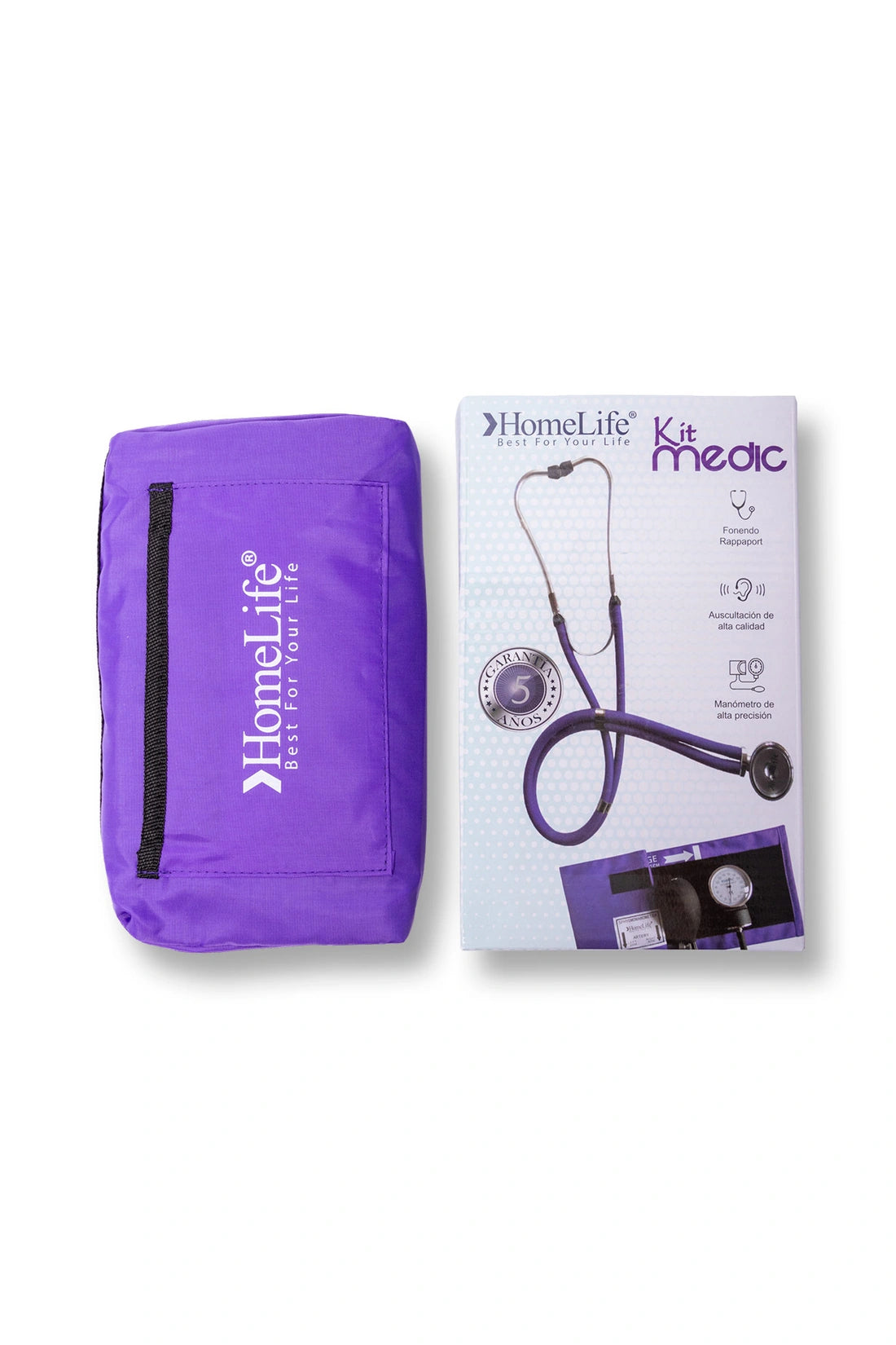 KIT MEDIC FONENDO+TENSIOMETRO PURPURA
