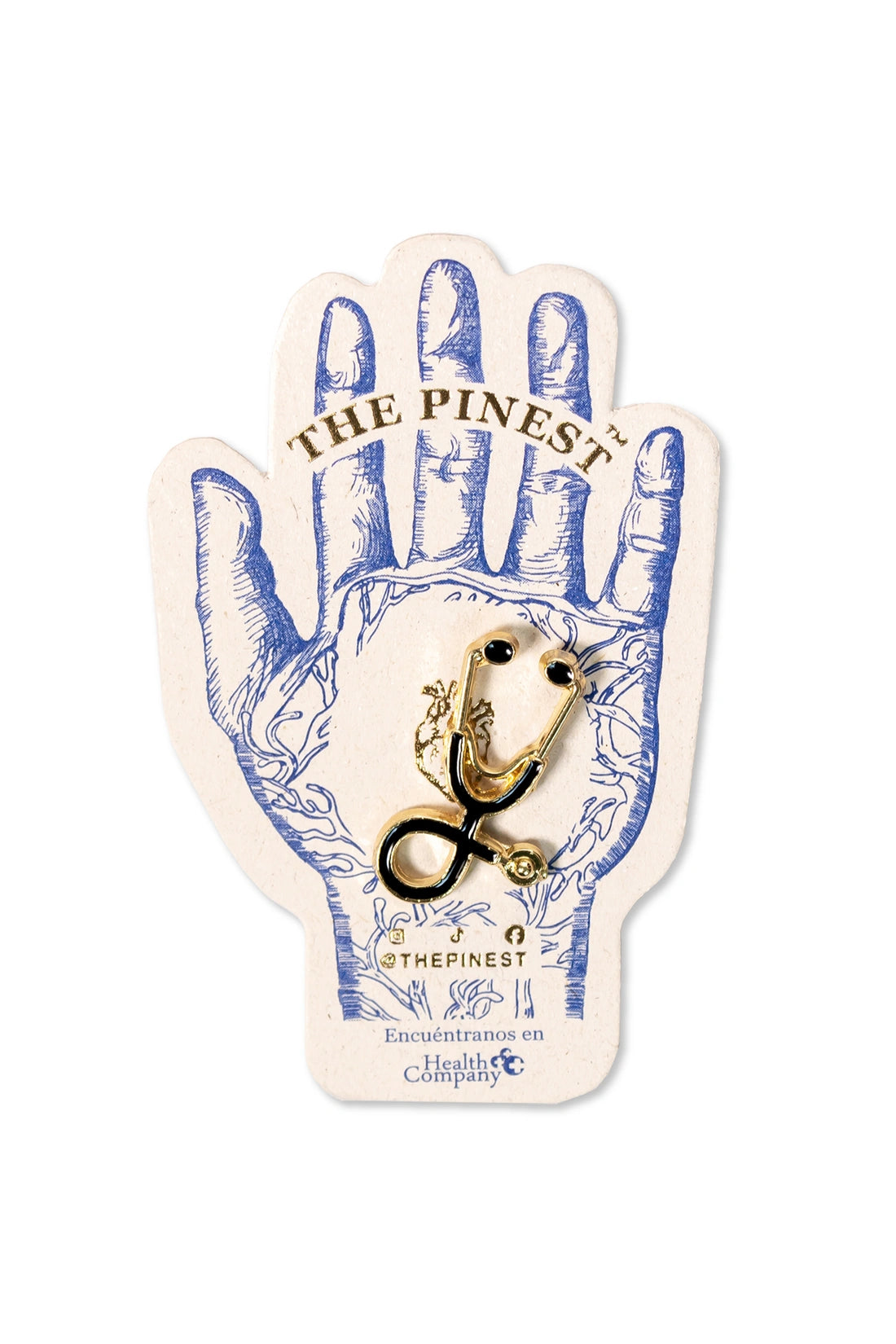 PIN FONENDOSCOPIO NEGRO