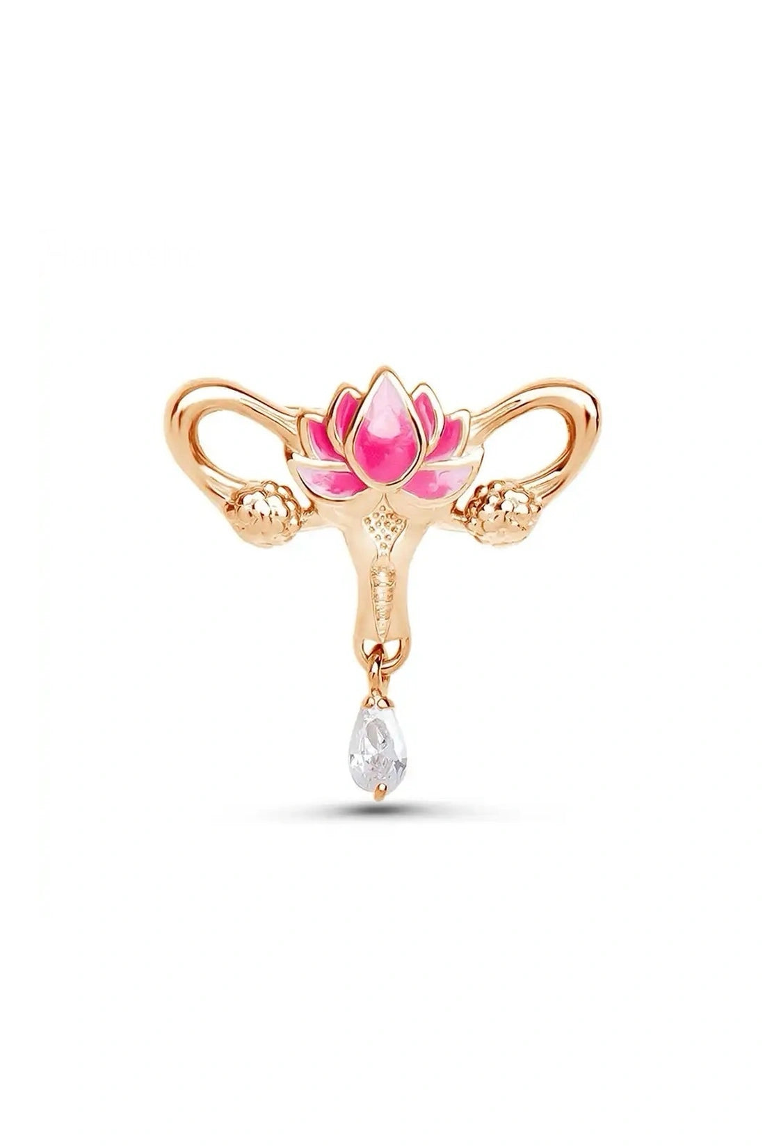 PIN UTERO CON FLOR DE LOTO