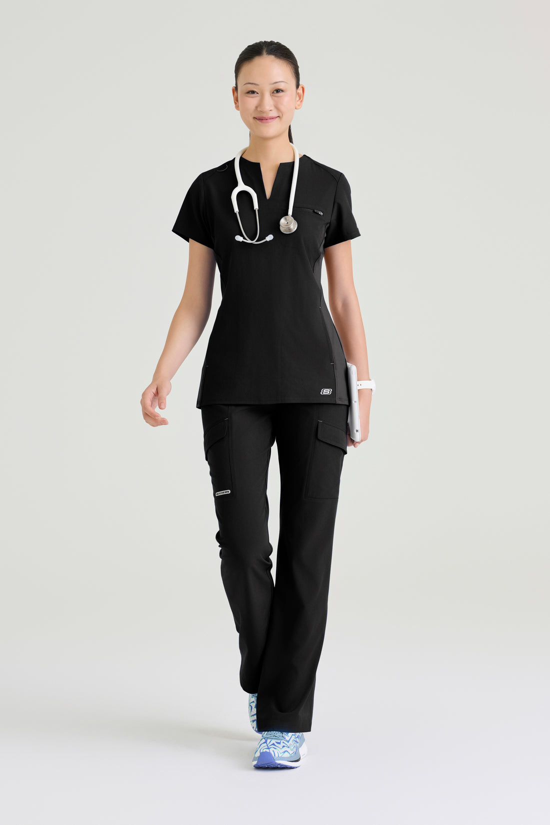 TOP MUJER SKECHERS SKT312 - NEGRO