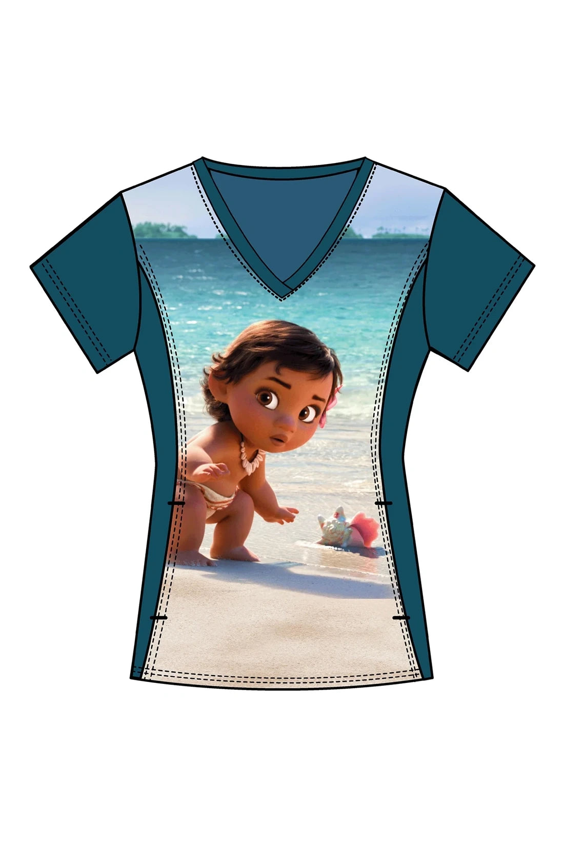 TOP MUJER TOONIFORMS DISNEY TF627