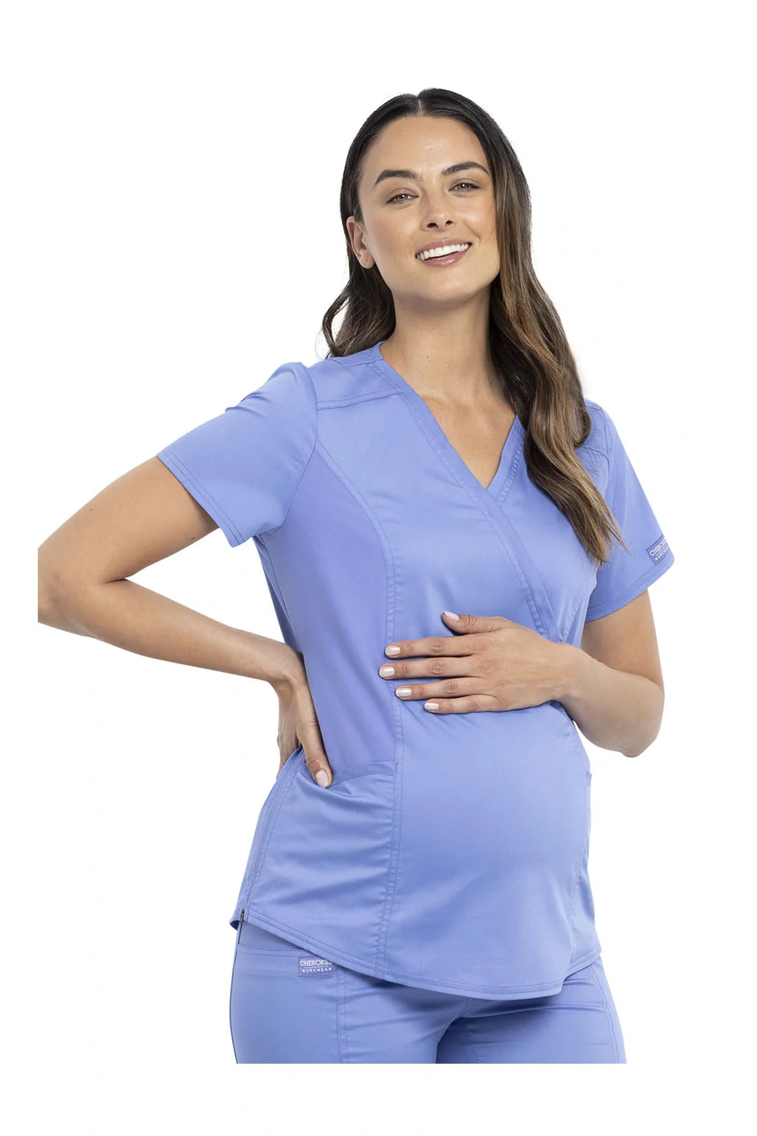 SET TOP + PANTALÓN MUJER CHEROKEE WW REVOLUTION MATERNITY WW688.WW155 - AZUL CIELO